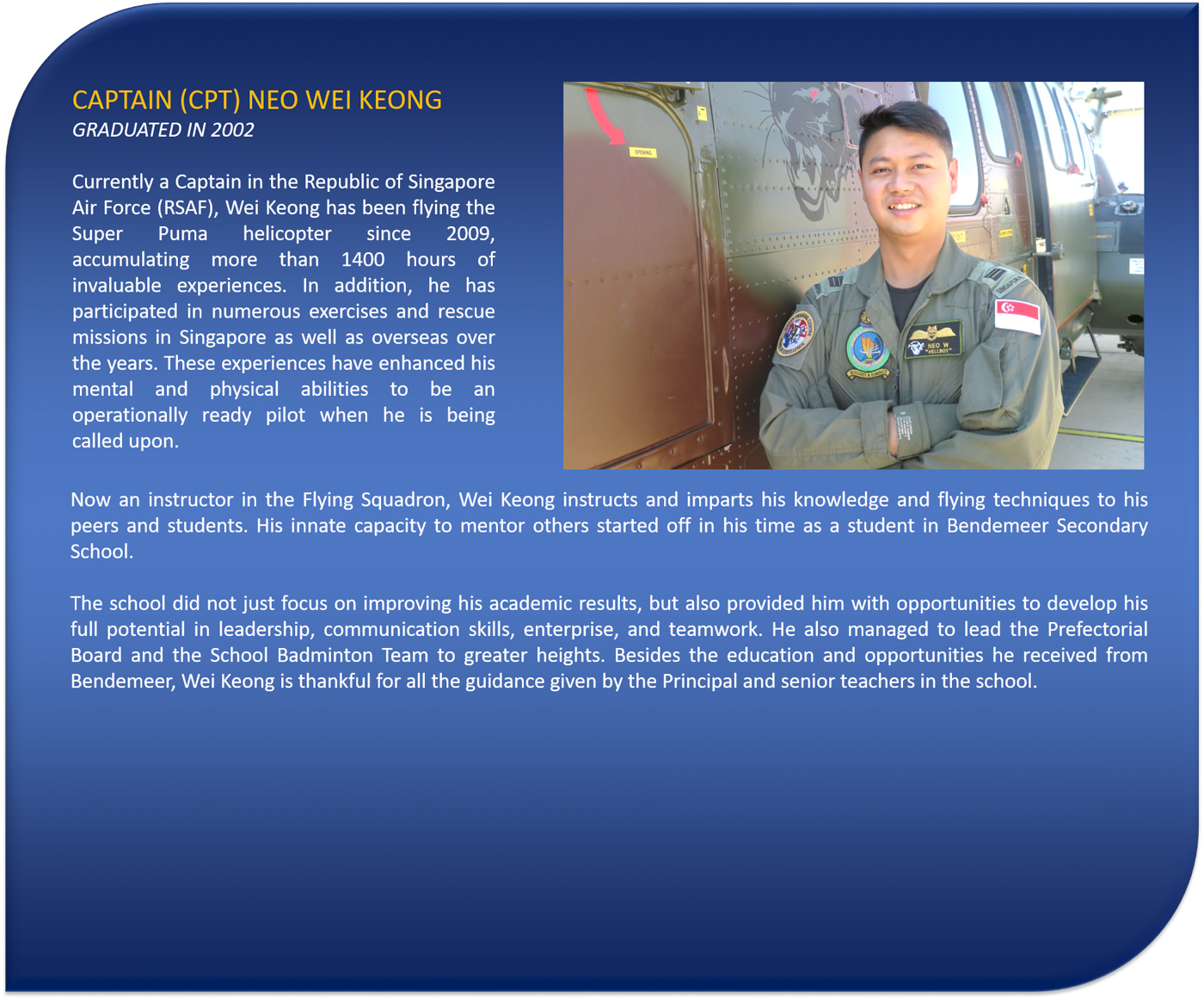 Captain (CPT) Neo Wei Keong